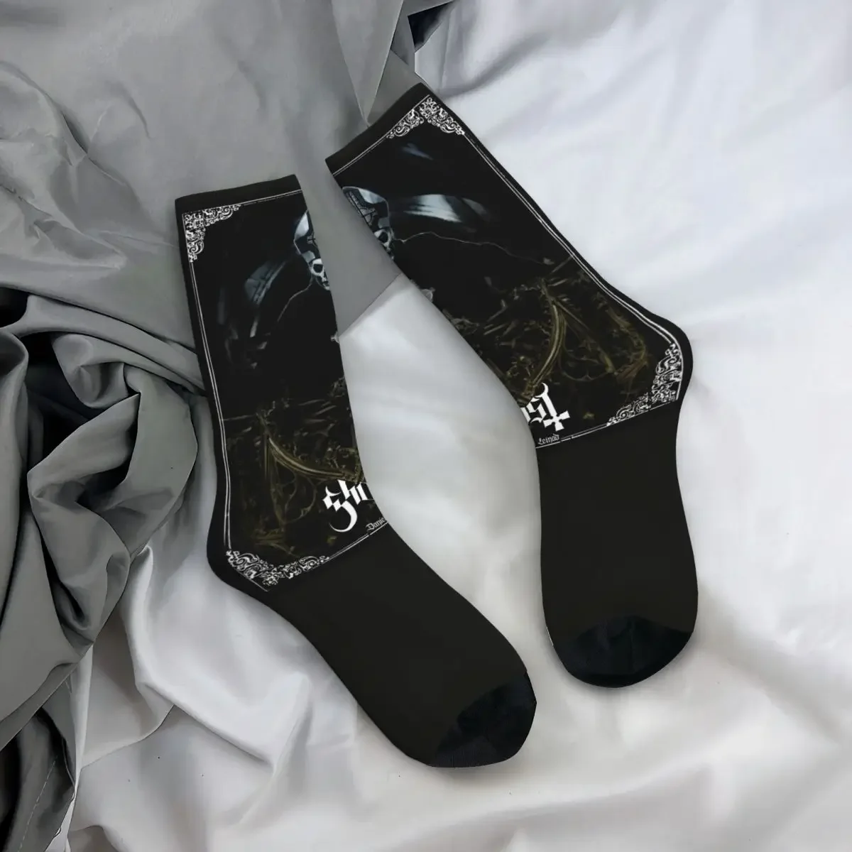 Ghost BC Stockings Unisex Men rock band Socks Breathable Novelty Socks Autumn Outdoor Non Skid Printed Socks Birthday Present