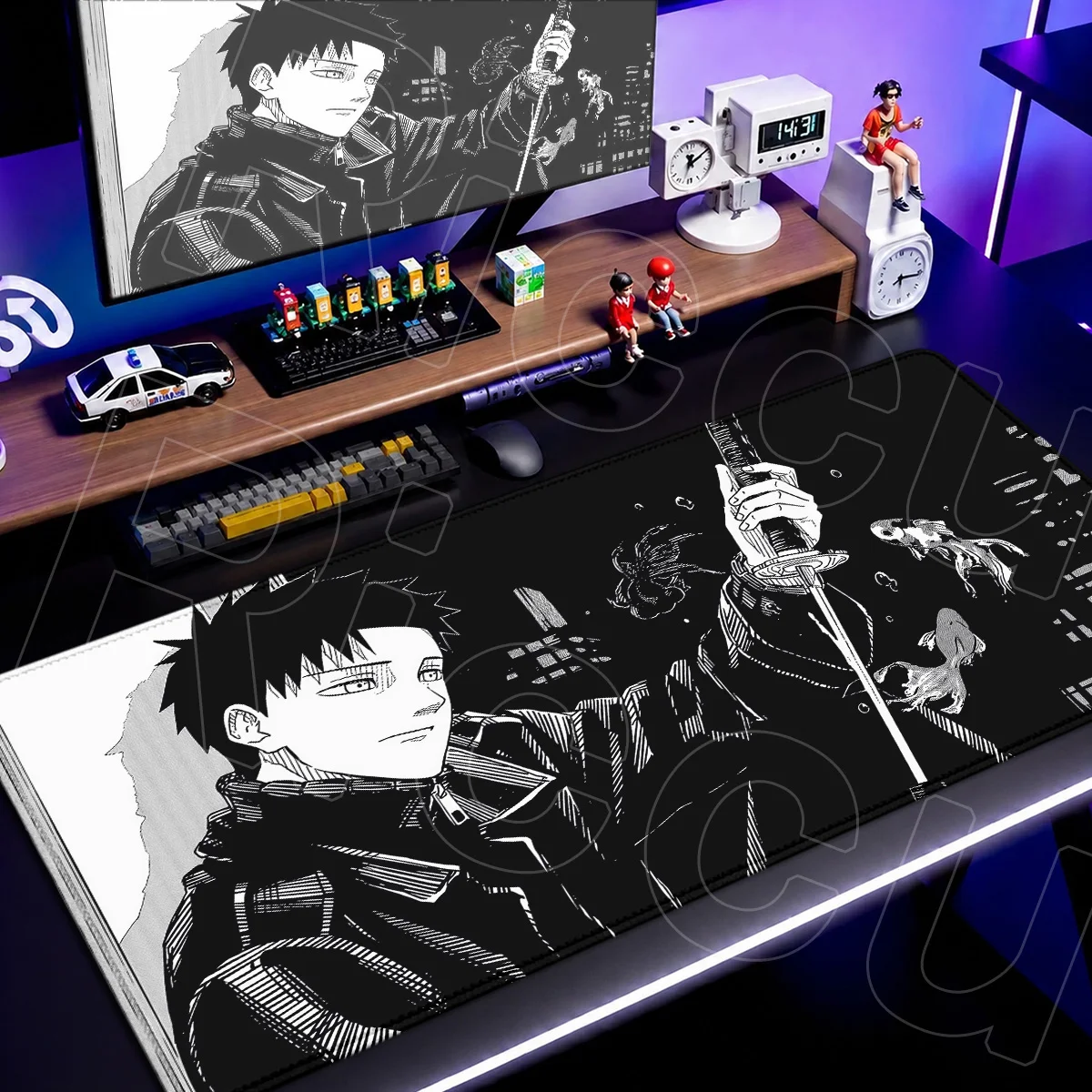 Locking Edge Computer Table Rug Notebook Office Home Mousepad Cartoon Kagurabachi Gaming Mouse Mat Large Chihiro Rokuhira Carpet