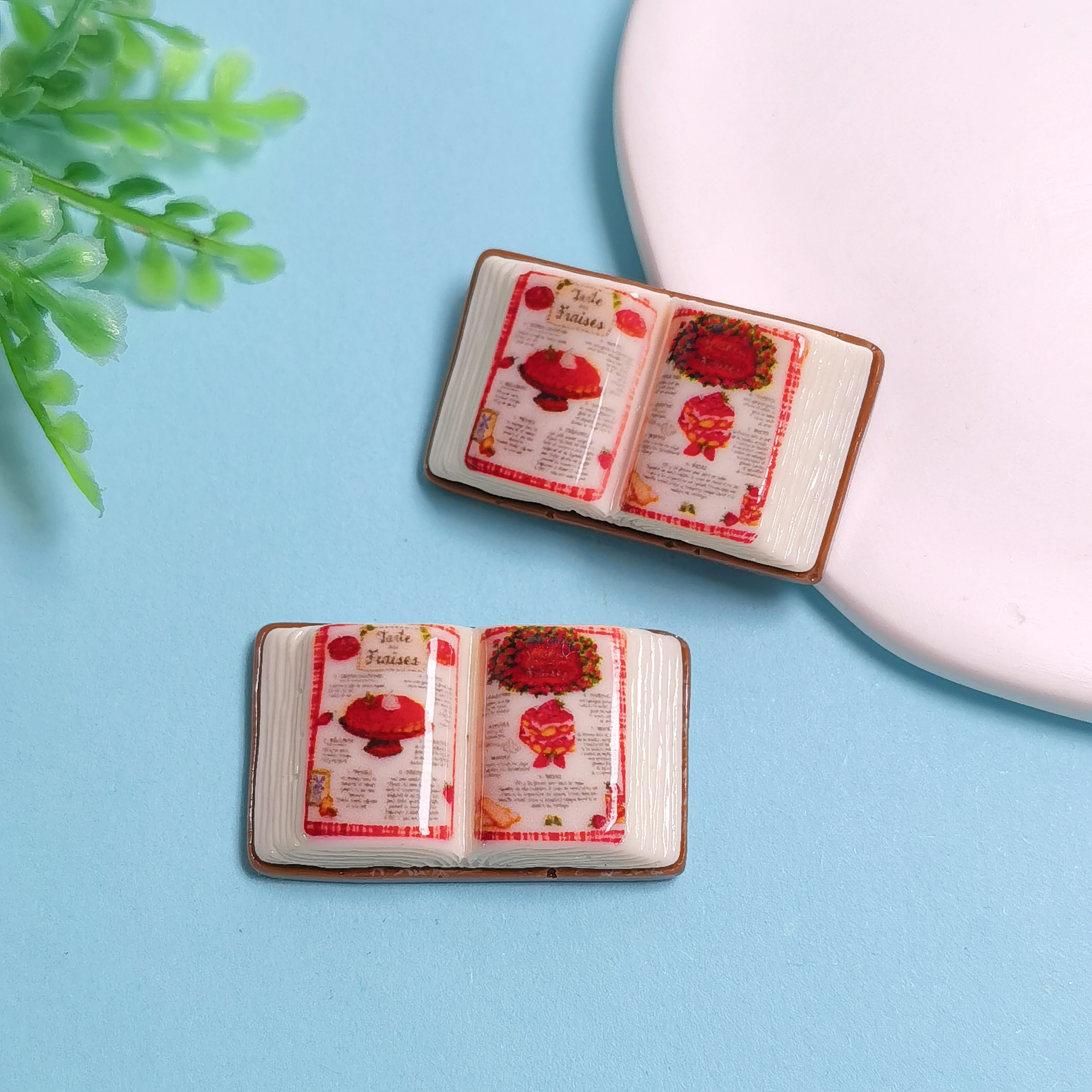 Kawaii Bakery Baking Book Miniature Resin Flatback Scrapbook Decoration Charm Handicrafts Accessories - view 6