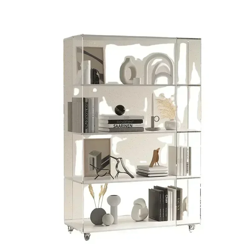 Design Bookcase Minimalist Office Acrylic Unique Transparent Organizers Storage Display Prateleira Livros Furniture Living Room