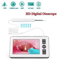 1080p HD Digital Otoscope with 4.3 Inch Screen Smart Vision Ear Camera Earwax Removal Tool for Kids Adult Pets