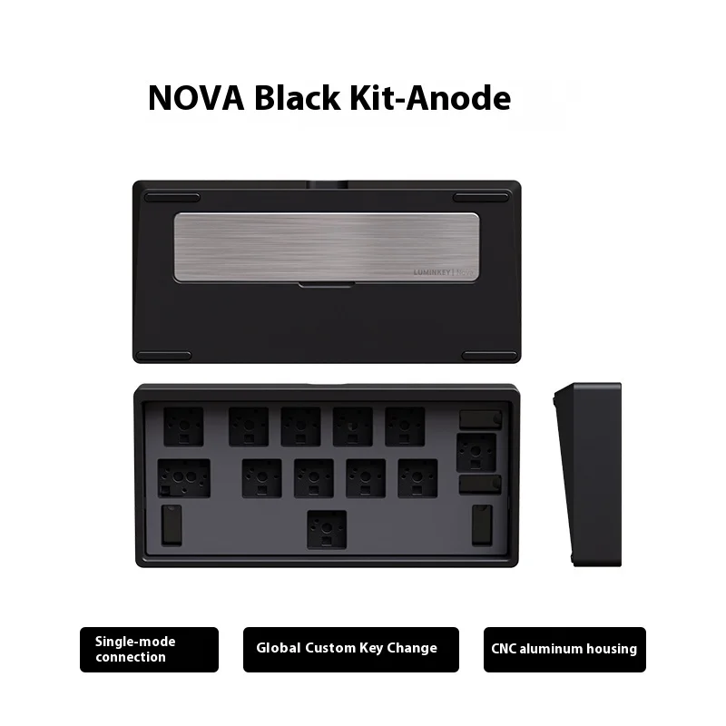BITCED LUMINKEY NOVA Wired Mini Mechanical Keyboard Kit Aluminiumlegierung Hot Swap 12Keys Minimalistisches Layout Benutzerdefiniertes Tastaturzubehör 5