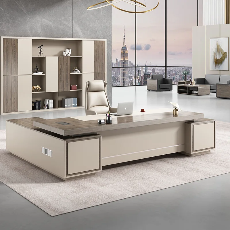 

LBZ41 Office Furniture Modern Standard L Shaped Office Manager CEO boss Secretary Office Desk