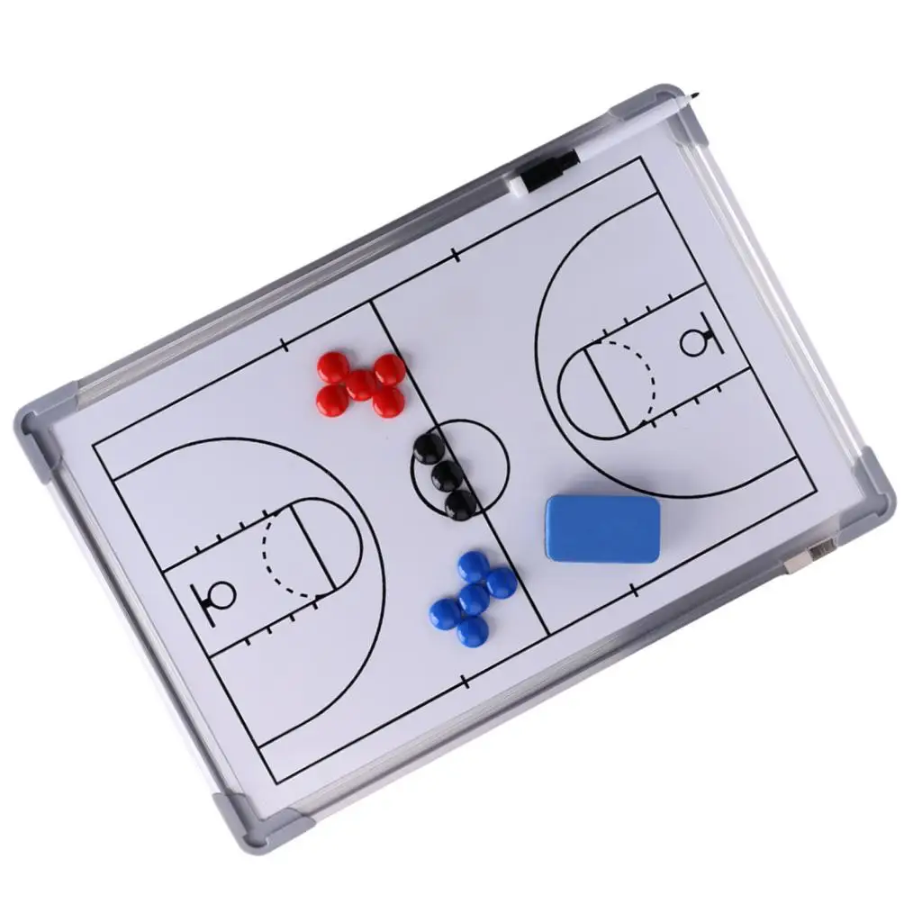 Basketball Tactic Coaching Boards Strategy Tactic Clipboard Aluminum Alloy Game Teaching Assistant Coaches Marker Whiteboard