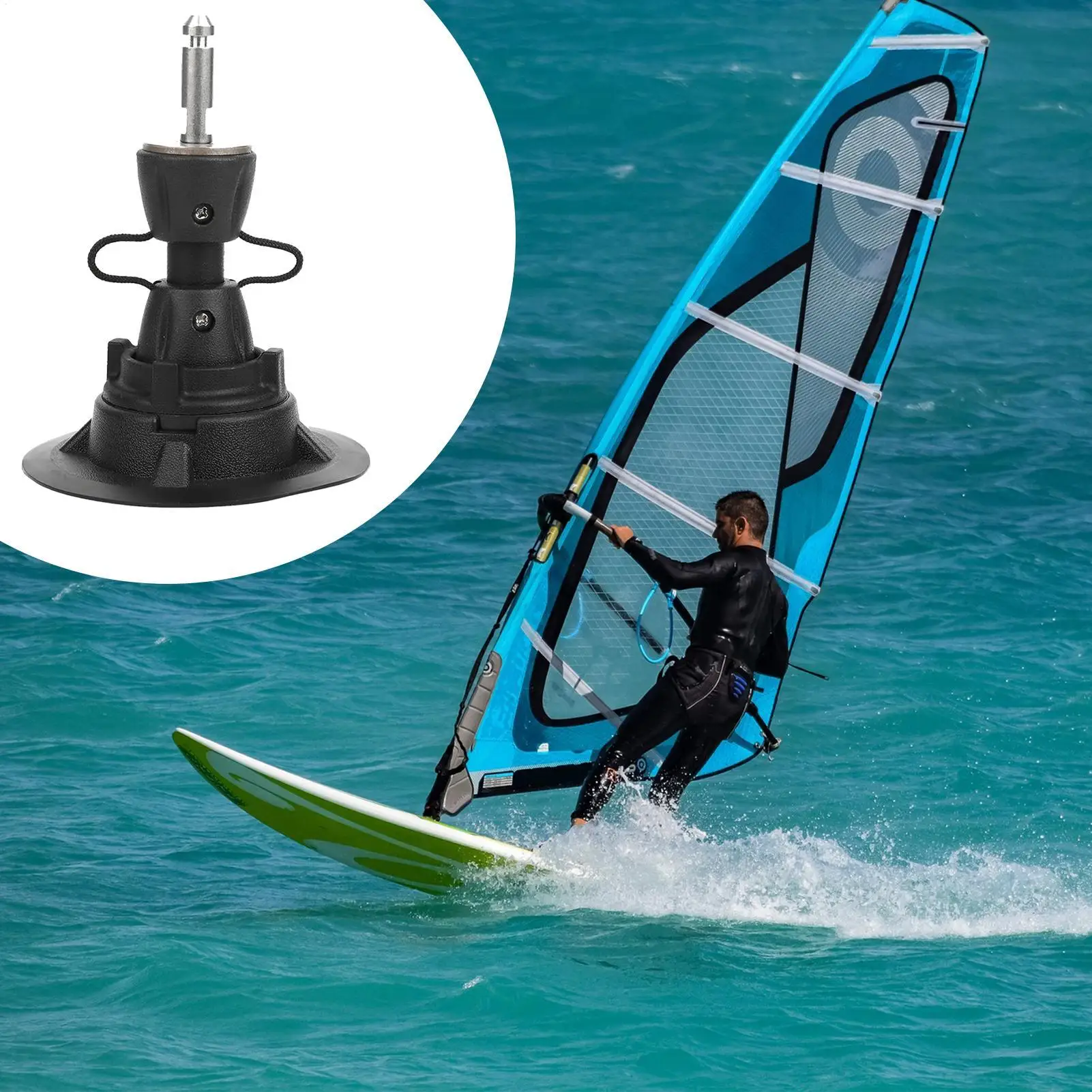 Windsurfing Mast Base Stable Surfing Joint Mast Base Adjustable Windsurfing Mast Base Joint 360 Degree Rotation for Windsurf