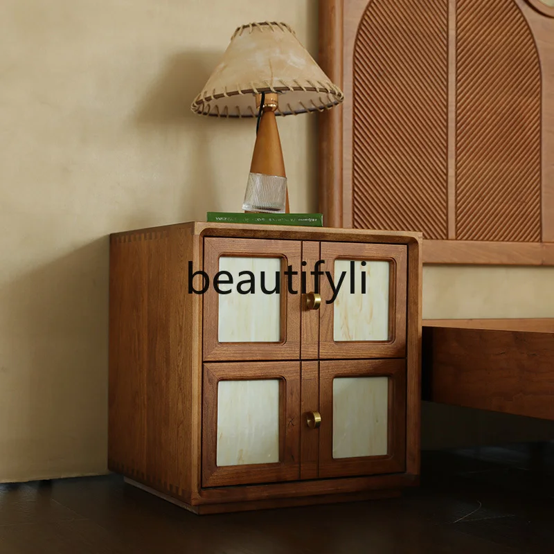 

Solid wood combination chest of drawers small apartment