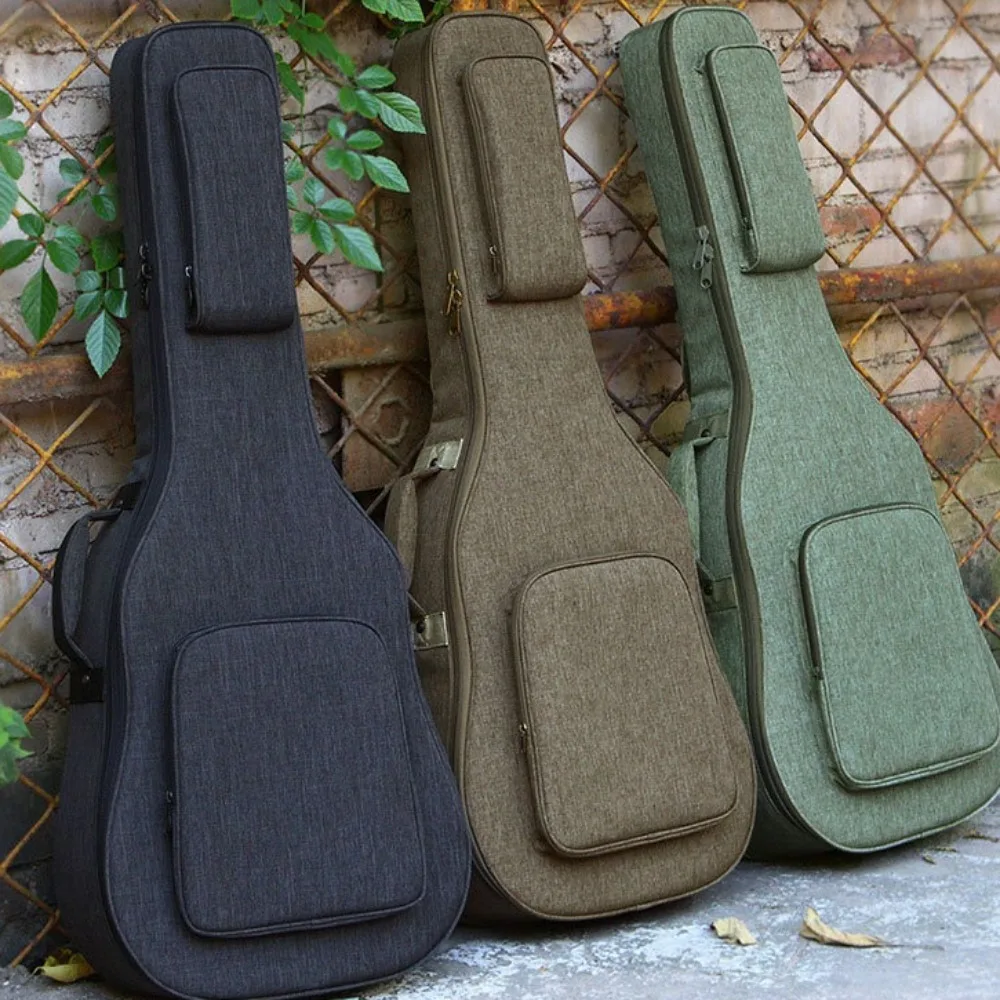 Thickened Guitar Bag 36/39/40/41 Inch Portable Water-resistant Backpack for Acoustic Folk and Classical Guitars Guitar Parts