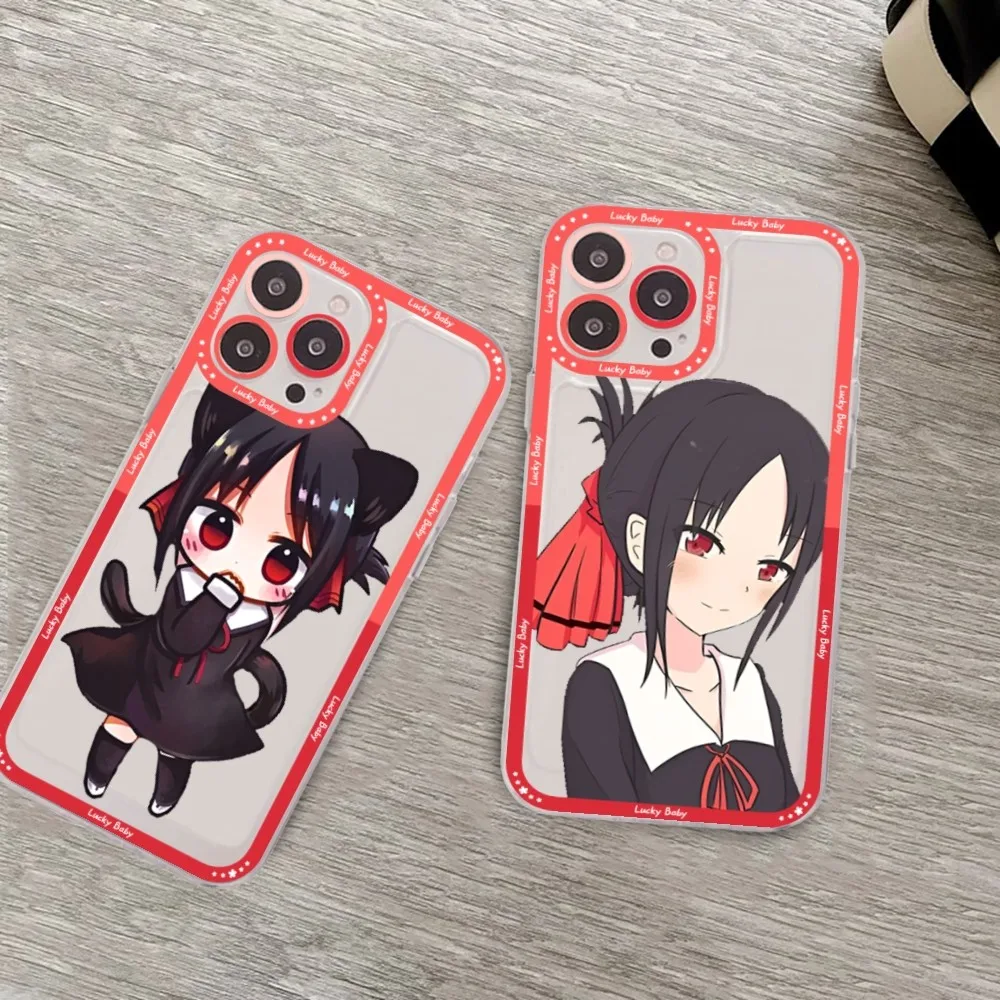 Kaguya Sama Love is War Phone Case For iPhone 15 11 12 13 14 Mini Pro Max XR X XS TPU Clear Case