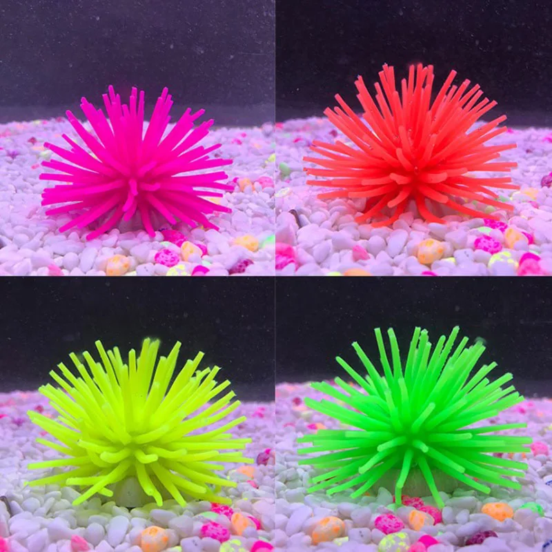 Dia. 7cm Colorful Aquarium Decoration Mini Submarine Ornament Underwater Landscape Pet Decor Artificial Coral Plant Fish Tank