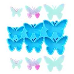 DIY 6 Cavity Butterfly Shape Earrings Silicone Mold Handmade Jewelry Keychain Necklace Pendant Charms Epoxy Resin Casting Mould