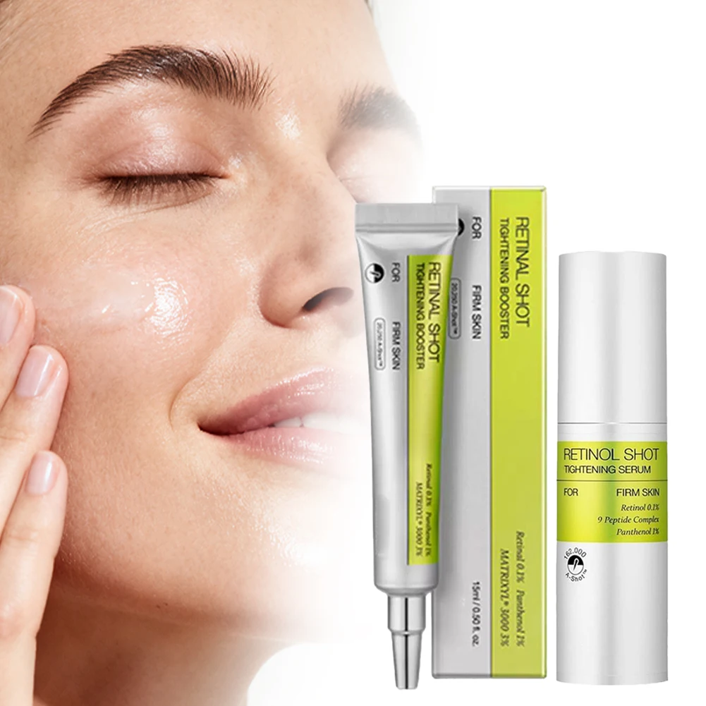 1/2 قطعة الكورية الريتينول ترطيب جوهر مضادات الأكسدة تفتيح الهالات السوداء التجاعيد كريم عين 15/30 مللي ثبات الجلد Vc جوهر #1