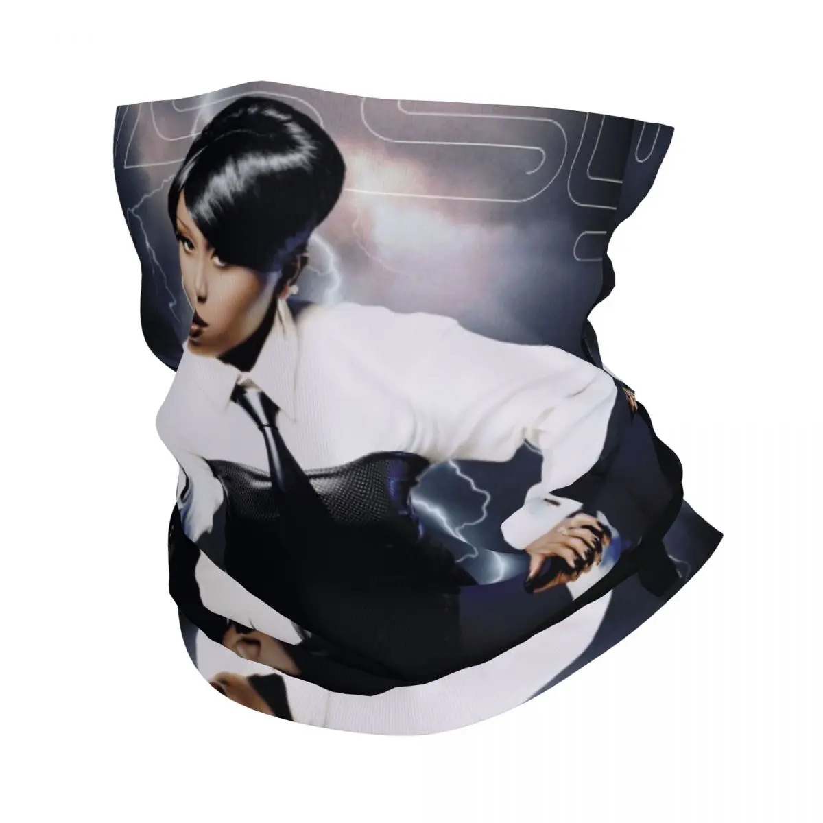 Fan Music Bandana Neck Cover Printed Motocross M-Missy Elliott Wrap Scarf Hiking Unisex Adult Winter