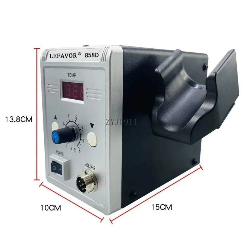 مسدس هواء ساخن 858D 8586 2 في 1 محطة لحام 700 واط 110 فولت 220 فولت بغا إعادة العمل مصلحة الارصاد الجوية SMT أداة إصلاح اللحام مسدس الحرارة LED لحام رقمي