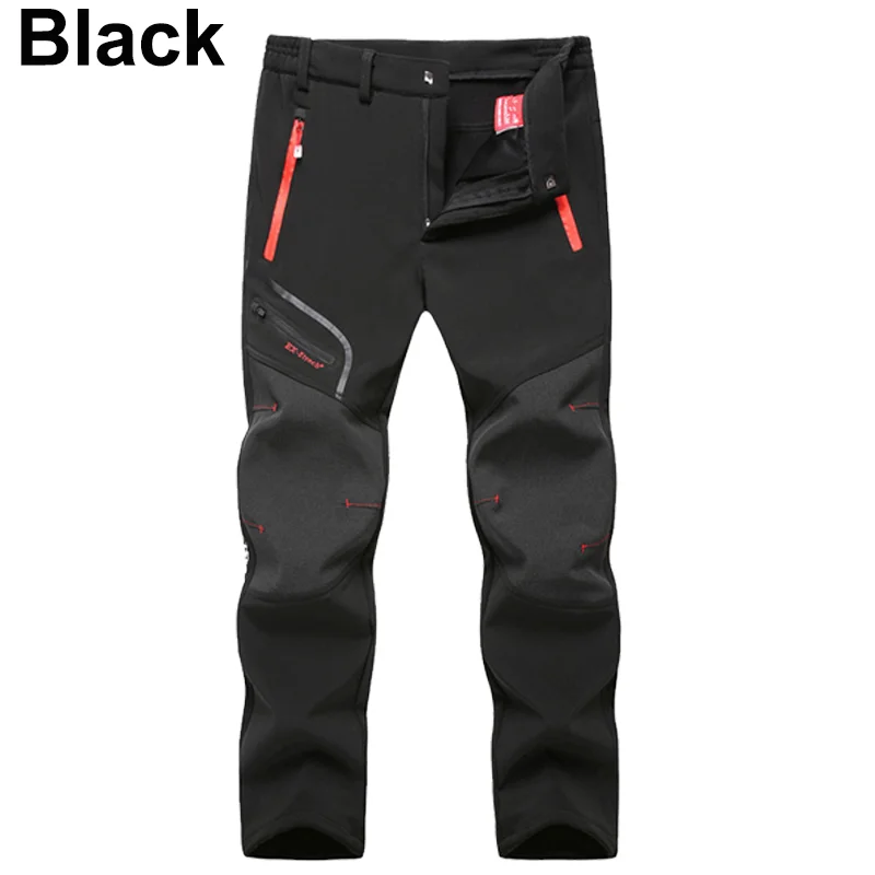 Men Winter Autumn Thick Waterproof Outdoor Hiking Trousers Camping Climbing Pants Breathable Quicky-Dry Fishing Skiing Trekking