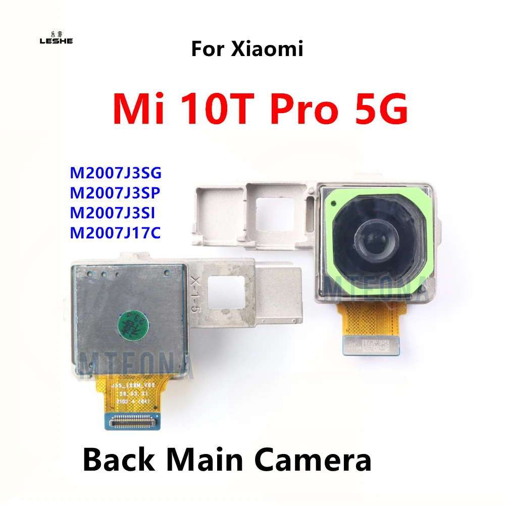 

Задняя камера для Xiaomi Mi 10T Pro 5G 10TPro 108MP, большой основной модуль камеры заднего вида, гибкий кабель, детали для телефона