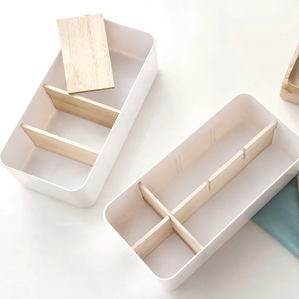 

1Pcs Socks Storage Box Wood ABS Drawer Small Compartment Organizer Multipurpose Underwear Storage Container