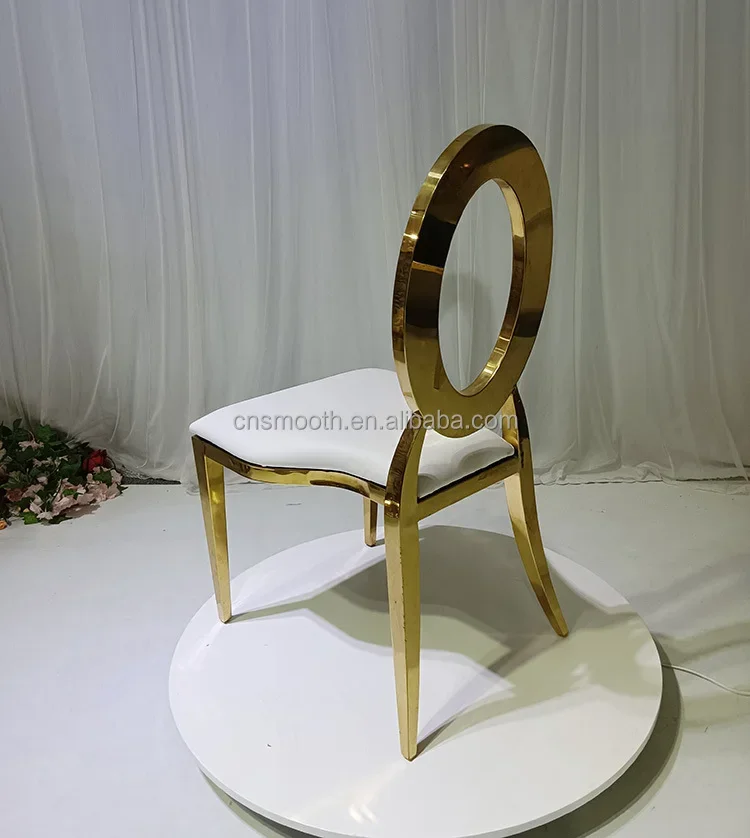 Party Luxury White Velvet Cushion Gold Bar Stool Wedding High Bar Chair