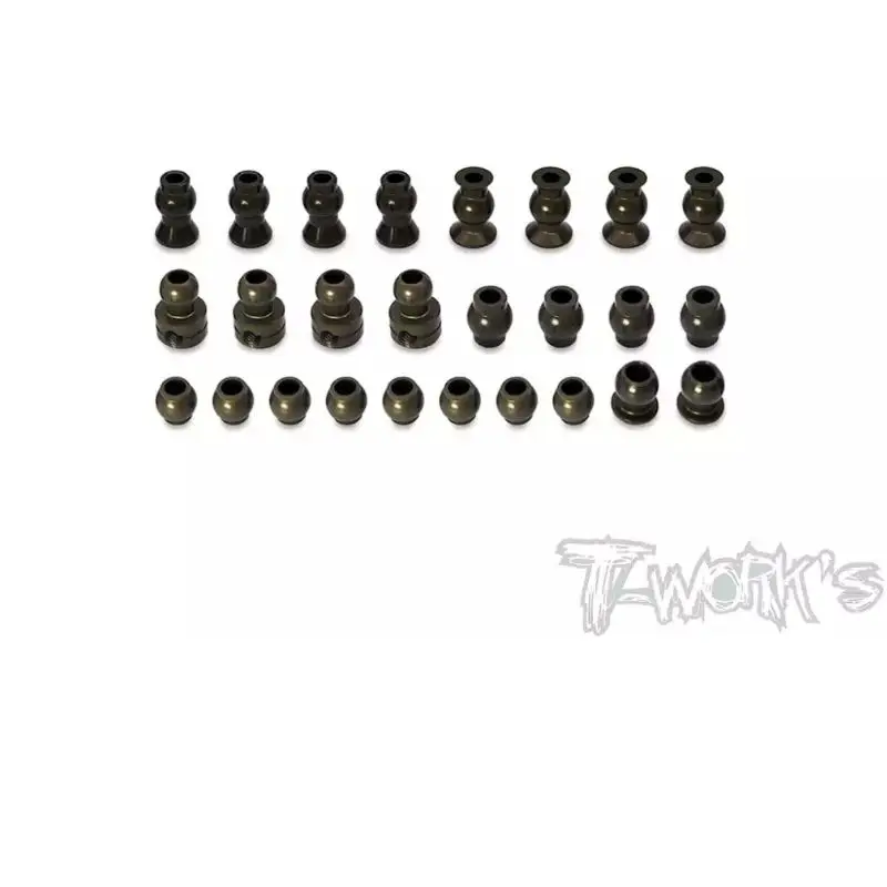 Original T works  TO-315 7075-T6 Hard Coated Alum. Ball Set ( For Hong Nor X3 GTX E )26 pcs. Professional Rc part