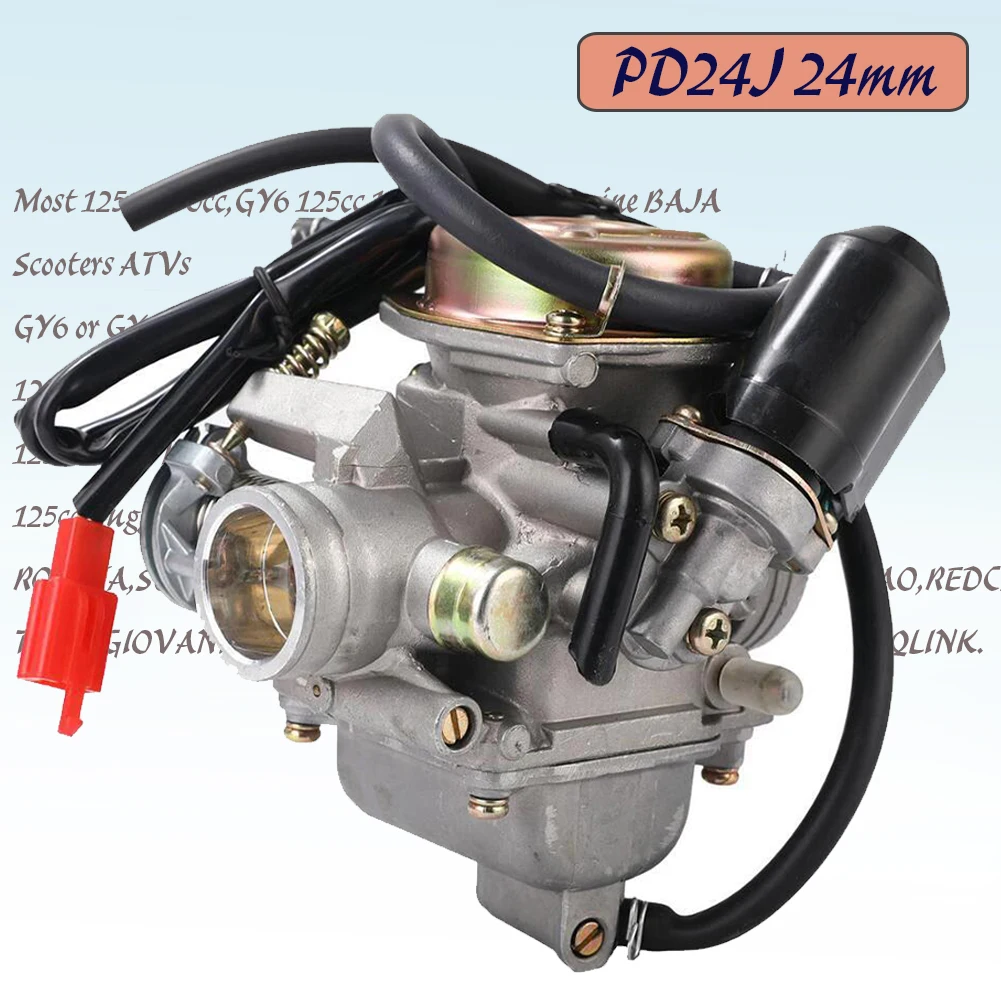 PD24J 24mm Motorcycle Carburetor For Gy6 100cc 125cc 150cc 200cc Engine motorcycle ATV Go Kart Moped Scooter Dirrt Bike 4 Stroke