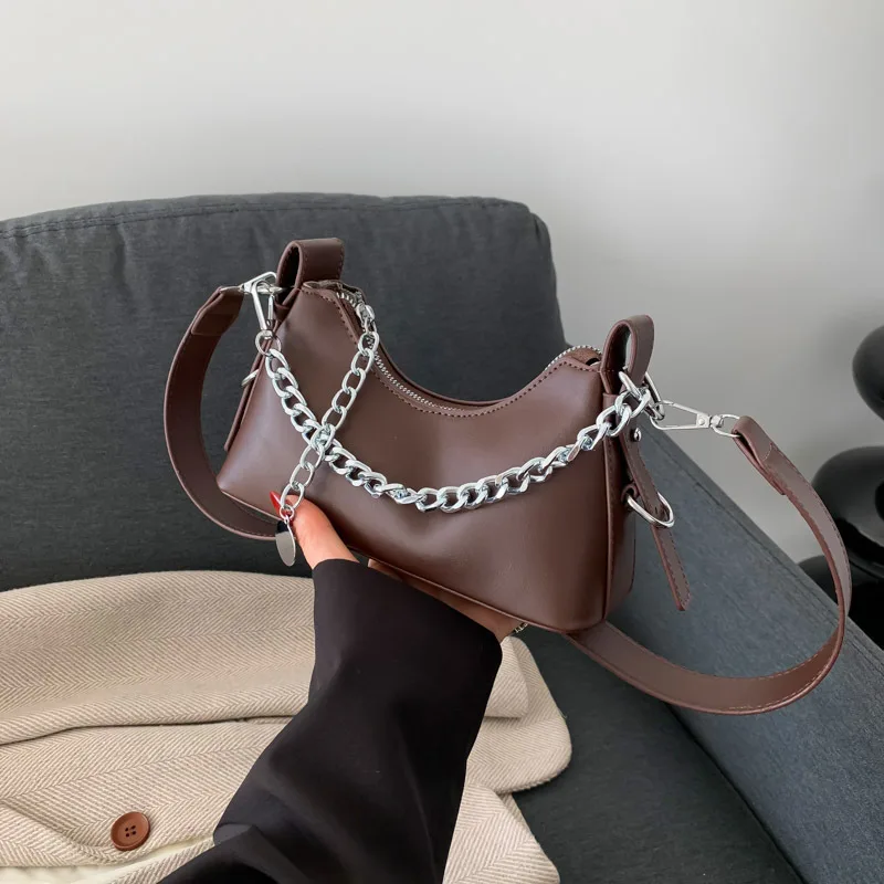 High Beauty Spicy Girl Bag Underarm Shoulder Bag Women\'s New Fashion Chain Handbag High Quality Single Luxury Brand Shoulder Bag