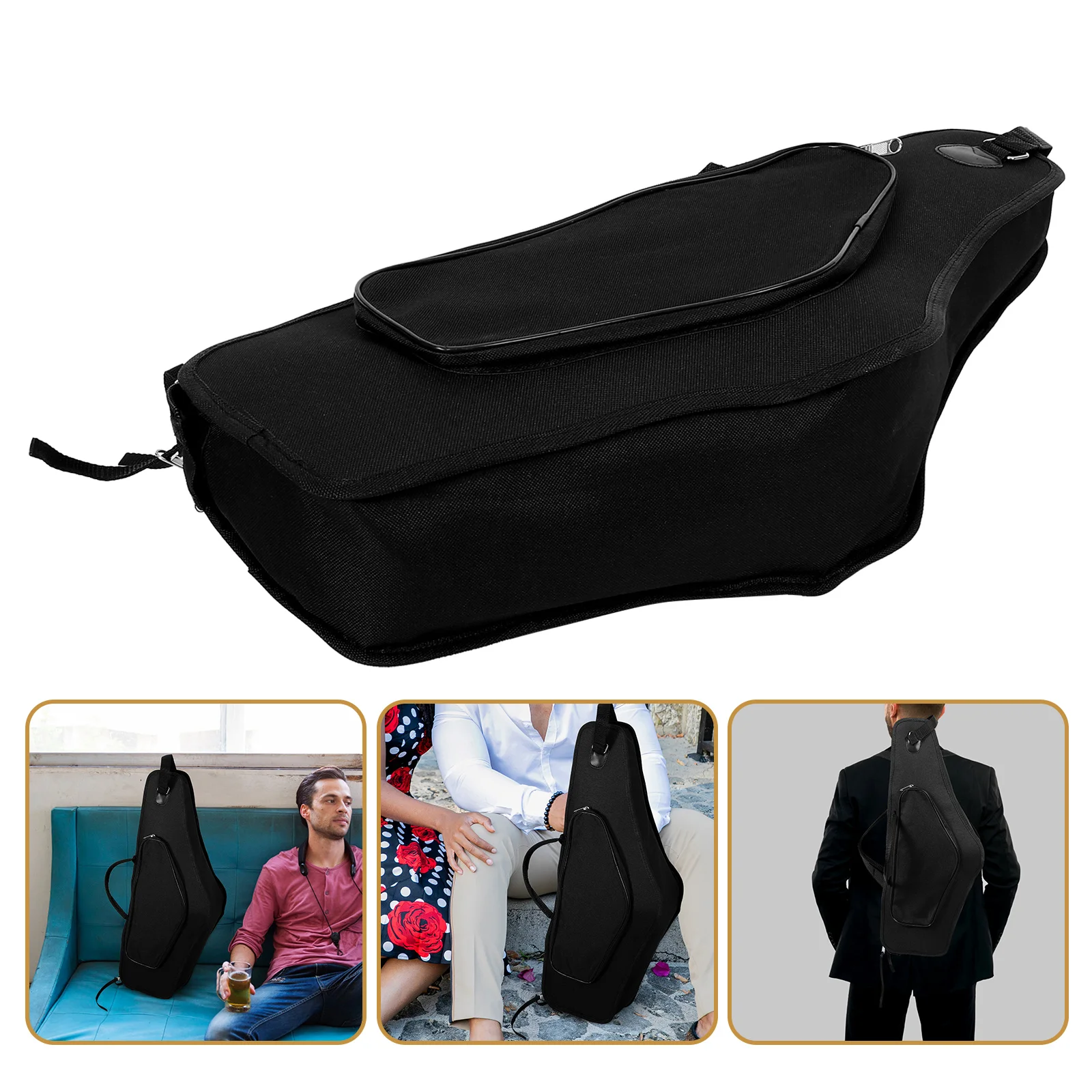 

Portable Alto Bag Durable Storage Case With Shoulder Straps Handles Universal Lightweight Travel Instrument Holder Container For