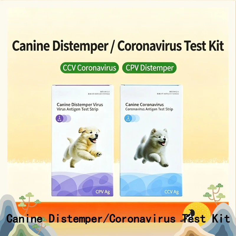 Canine Distemper Parvovirus Test Strips CDV CPV Feline Calicivirus Panleukopenia Test Cards for Dogs Cats