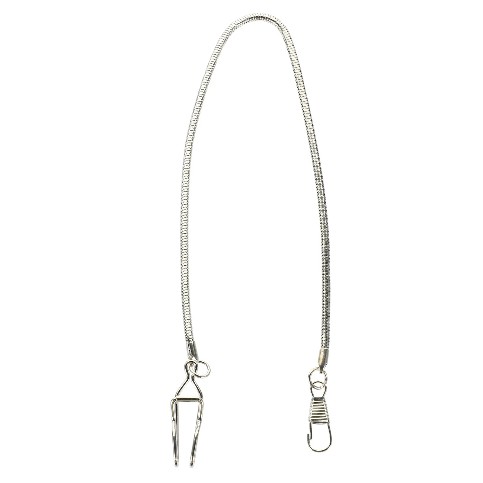 Jam Saku Aloi Logam Jam Saku Aloi Victoria Klip Rantai Rantai Aksesori Rantai Ular Perak Antik untuk Rompi Jeans