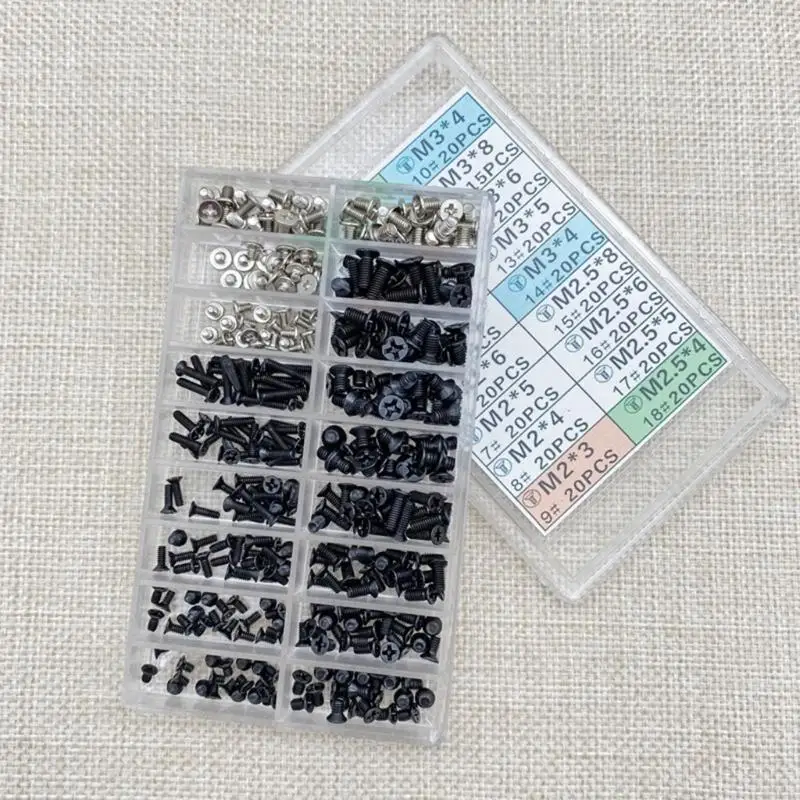 94PC Complete 335pcs Laptop Screw Assortment Universal Laptop Screw set SSD Mounting Screws set for Computer Maintenance