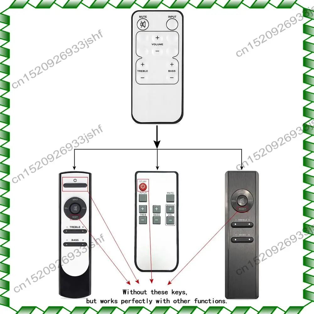 -BOFF وحدة تحكم عن بعد عالمية لـ Microlab R7121/RA093/RC071/R7102 Solo 6C 7C 8C 9C مجموعة نظام مكبرات الصوت
