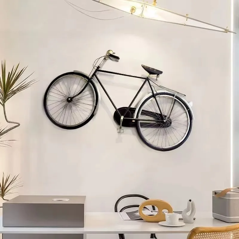 108x67cm Creative Room Bicycle Decorations Wrought Iron Wall Hangings Retro Industrial Wall Hangings
