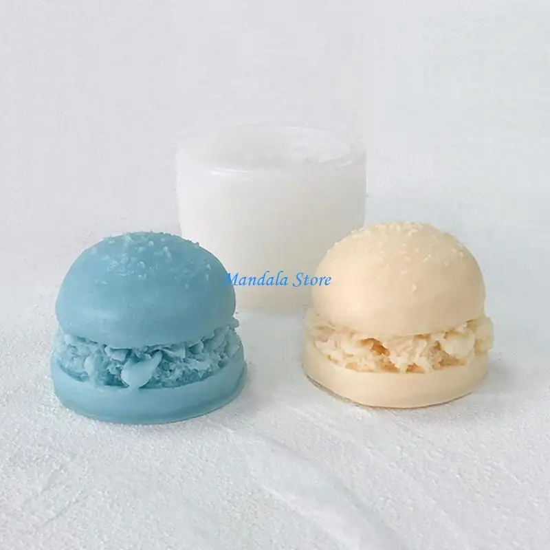 

U2JC Hamburger Molds, Epoxy Resin Silicones Molds for Plaster Decorations