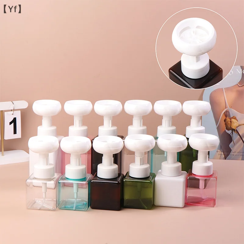 250/450ml Floral Foam Handsoap Cute Flower Bubble Bottle Liquid Soap Dispenser Hand Soap Pump Bottle Bathroom Press Hand Wash