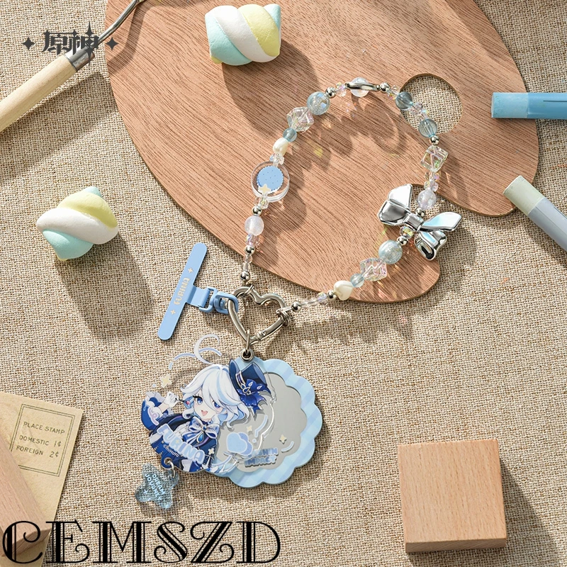 [Genuine]MiHoYo Official Game Genshin Impact Furina Dream Journey Cosplay Badges Pendant Storage Box Set Anime Phone Charms view 5