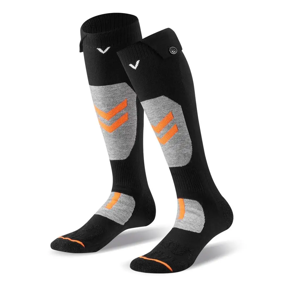 Calcetines térmicos, con batería de 5000 mAh, recargables y con 4 niveles de calor, calcetines eléctricos con control mediante aplicación para hombres y mujeres, calentador de pies para cazar, montar a caballo, acampar y hacer senderismo.