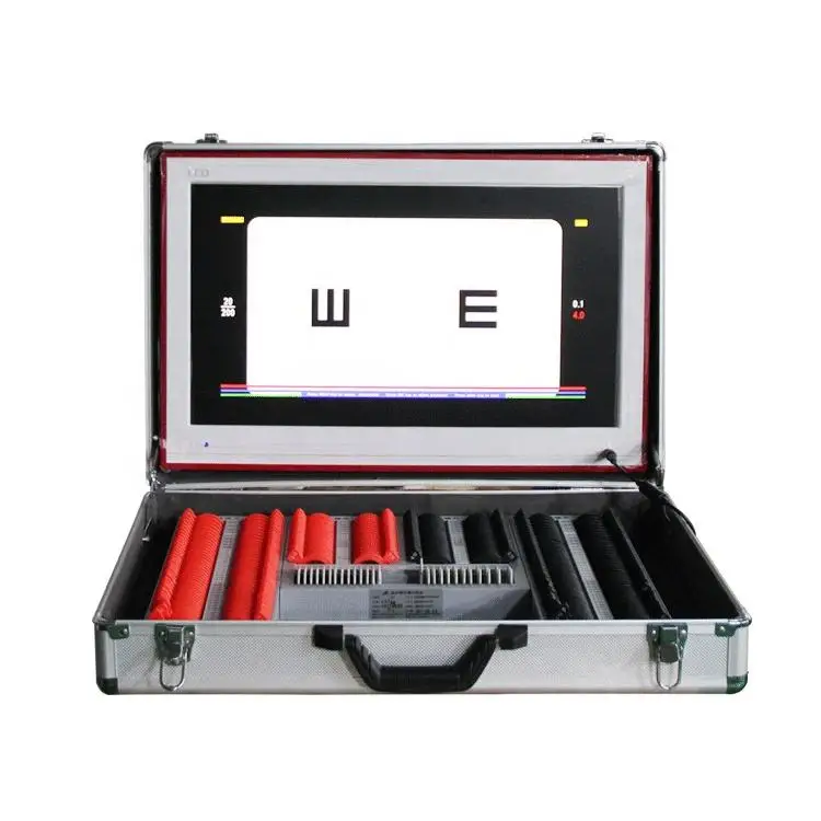 

Trial Lens Kit Optometry Box 21.5 Inch Led Vision Chart Eye Testing Visual Acuity Chart Trial Lens Set Optical Eye Test Optics