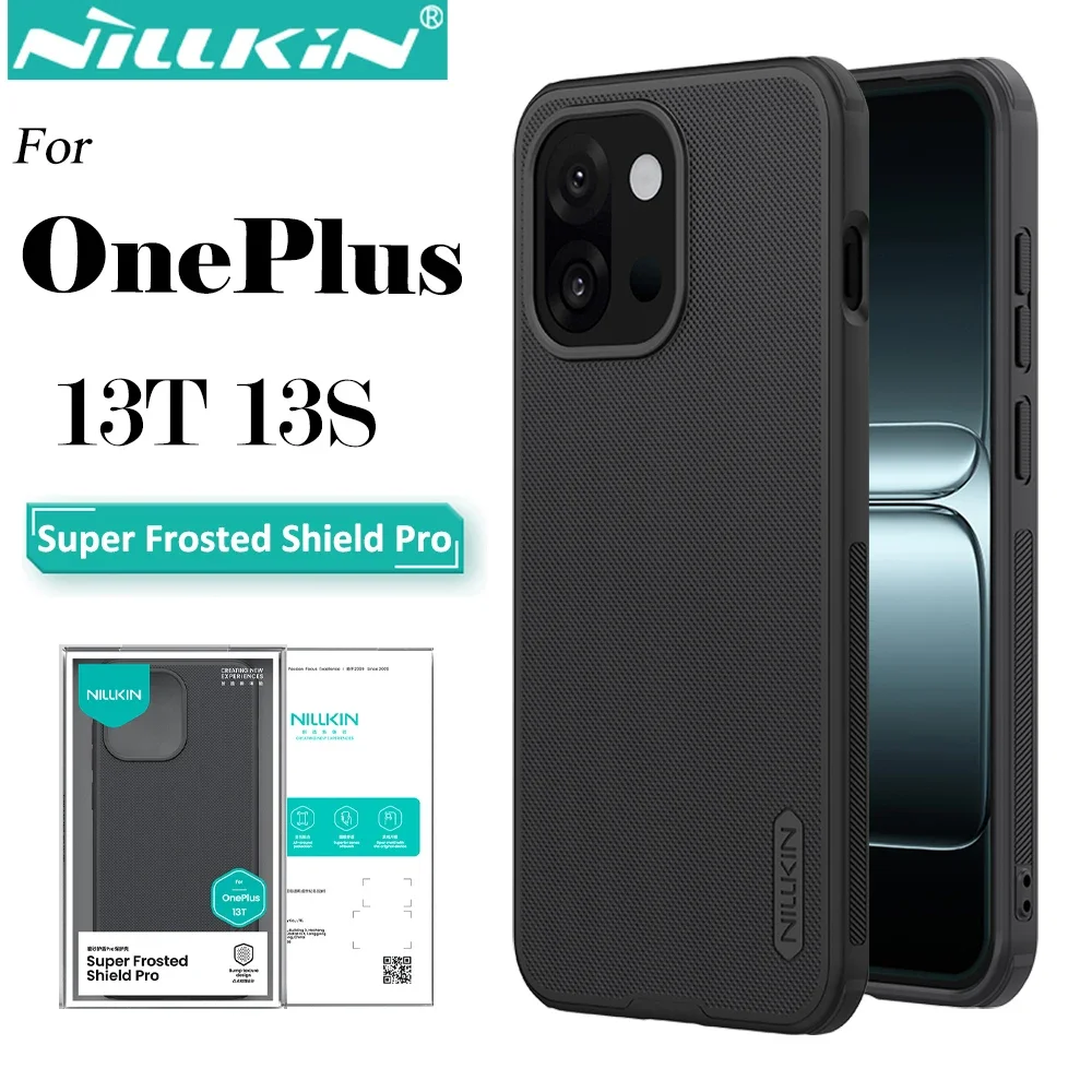 

Nillkin for OnePlus 13T 13S Super Frosted Shield Pro Case PC+TPU Airbags Shockproof Anti-Scratch Phone Cover