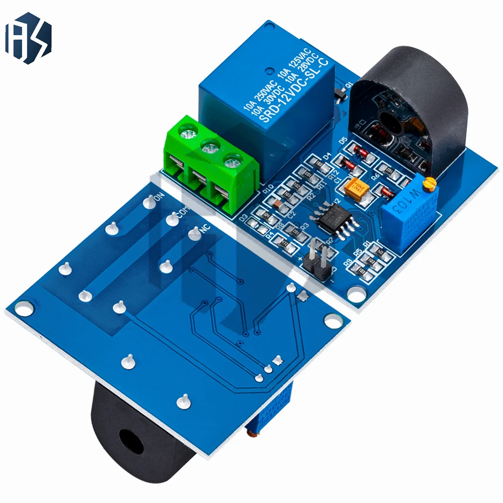 Modulo relè di rilevamento corrente CC 12 V CA: scheda interruttori di protezione da sovracorrente 5 A compatibile con Arduino