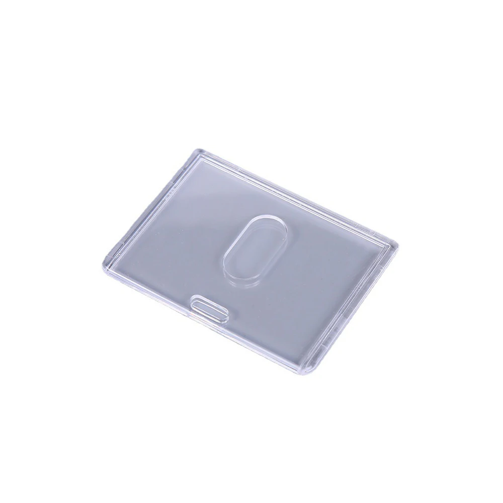 Bus Card Holder Case Acrylic Clear Acrylic Sleeve Office Staff Card Protector Protective Card Cover Case For School Campuses
