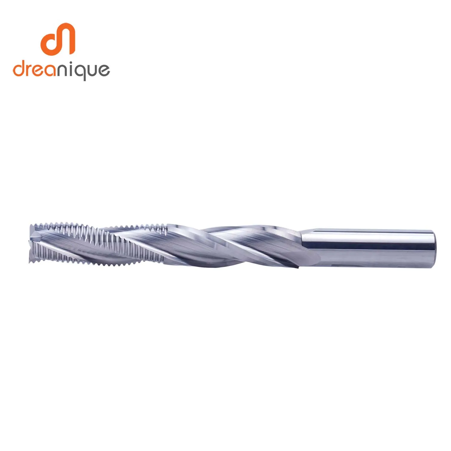 Dreanique 1pc 16 18mm CNC Endmill UP Cut 3 Flute Spiral Carbide Milling Tool for Woodworking Door and Window Cutting Router Bit