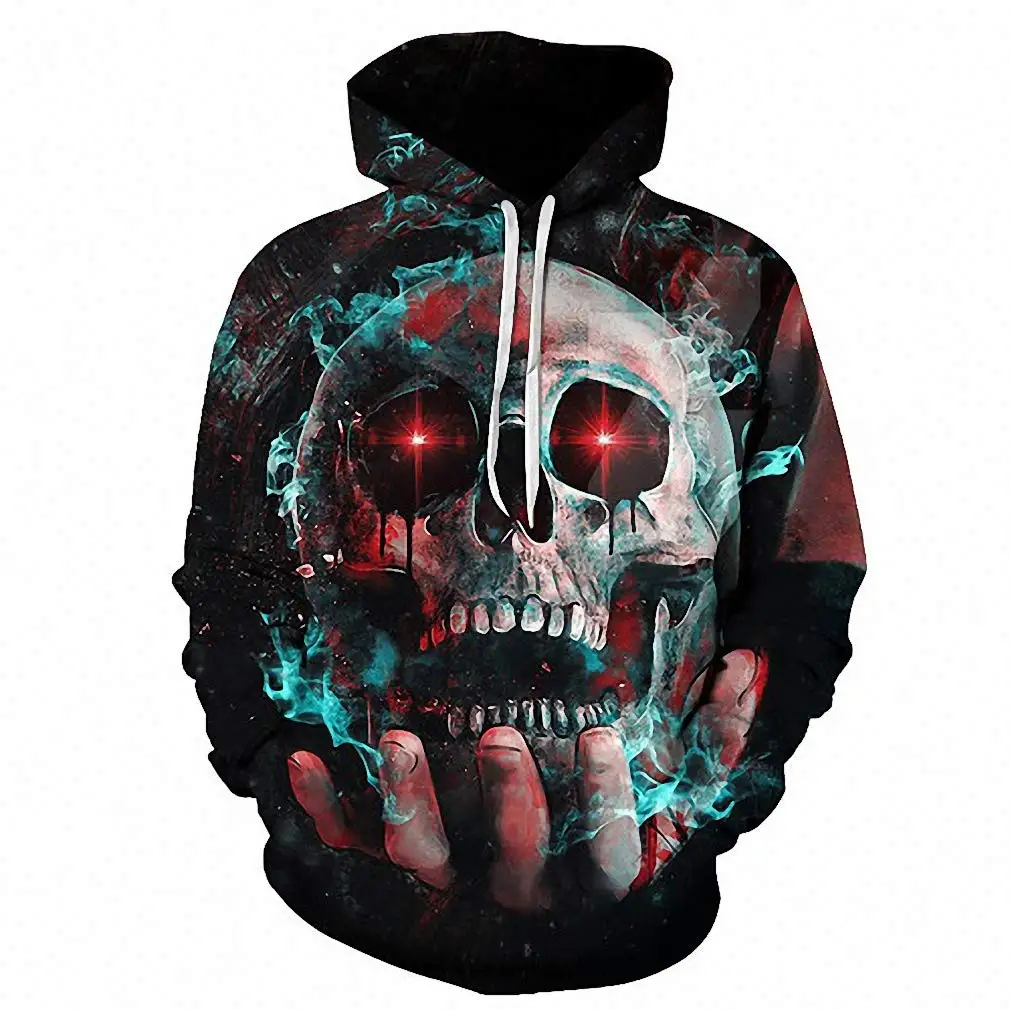 New Villain Hero Frank Castle Punisher 3D Printed Hoodie Cosplay Loose Hooded Hoodie Large Street Style Student Clothing