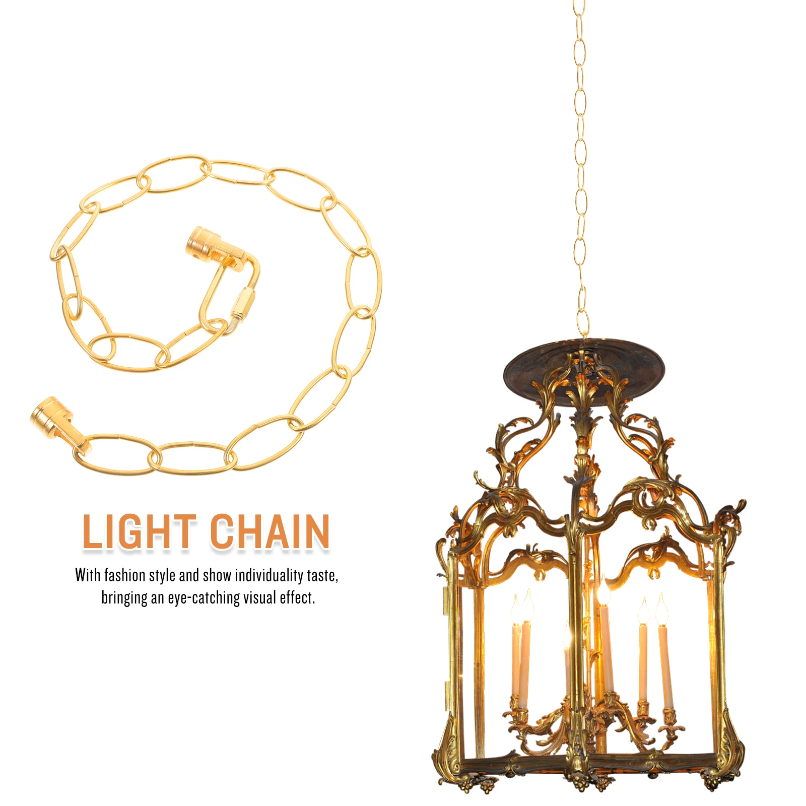 Plafoniera Pull Chain Antiruggine Durevole Lampada di illuminazione in metallo Apparecchio Decorativo Catene Ch Casa Finestra Porta Tenda Auto