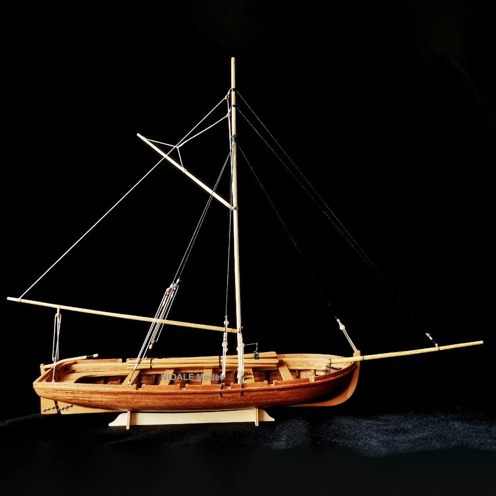 Cherry Version ship model building kits Scale 1/35 lifeboat Solid wood assembly Model kit