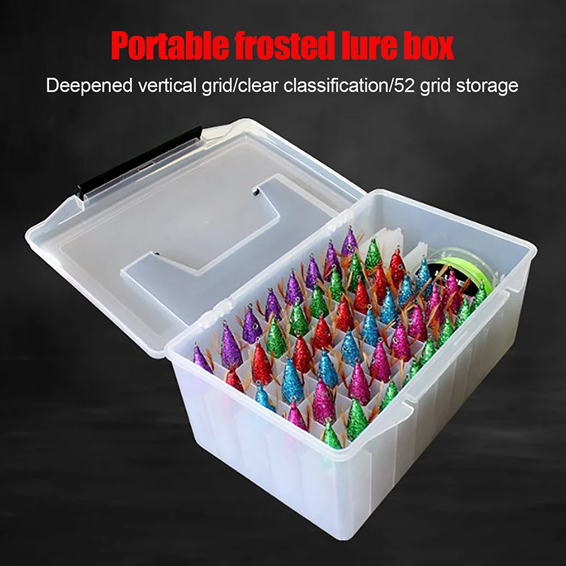 Fishing Storage Boxes Minnow Squid Jig Hard Bait Container Sea Egi Box Plastic Organizer Lure Tool Storage Case Fishing Tackle