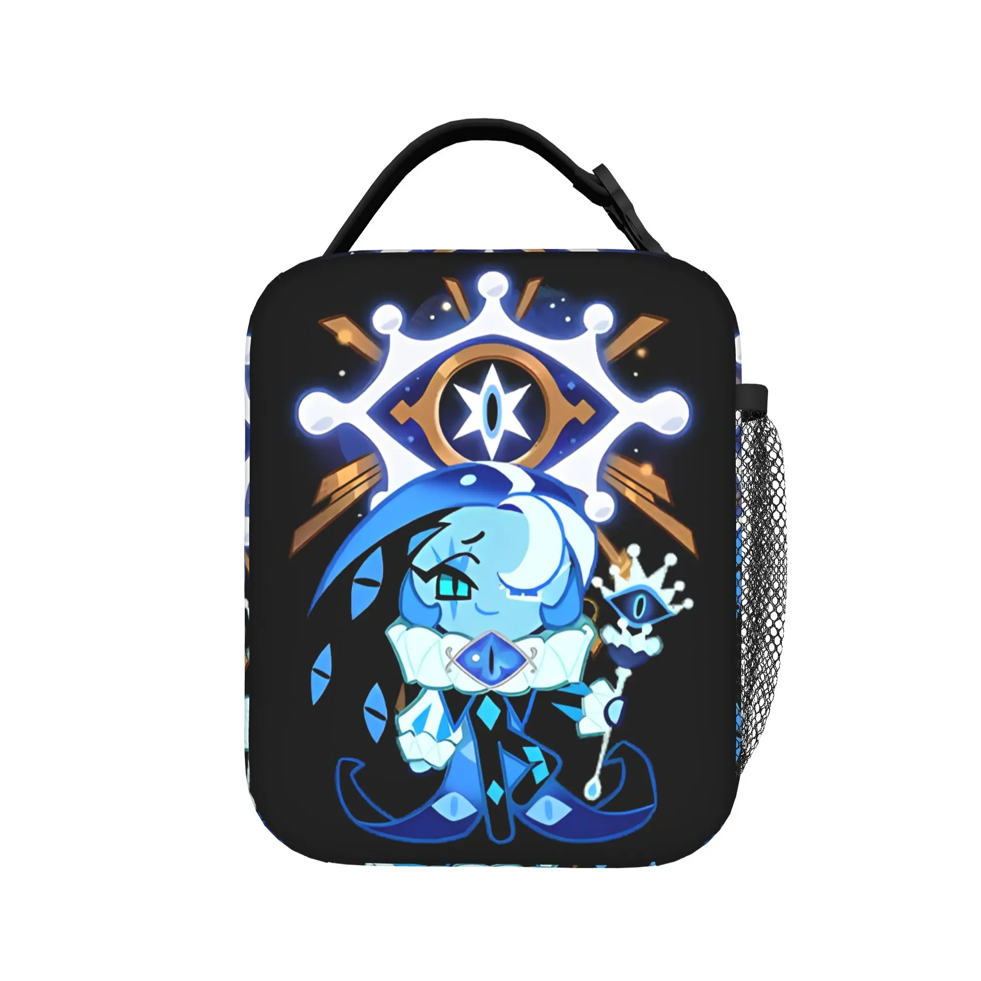Shadow Milk Cookie Run Kingdom Insulated Lunch Bag High Capacity Cartoon Meal Container Cooler Bag Tote Lunch Box Food Handbags