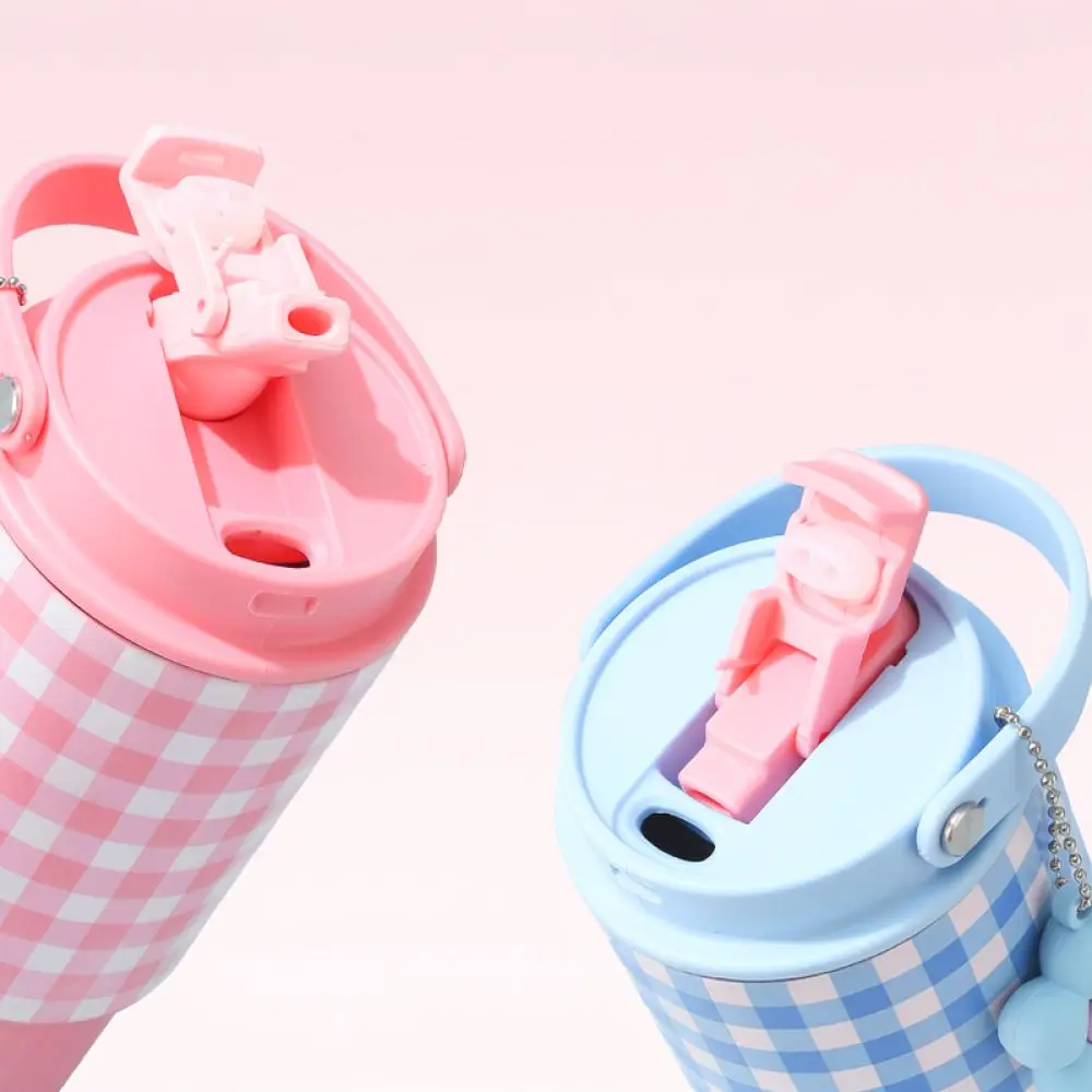 Portable 316 Stainless Steel Insulated Mug With Straw Large Capacity Travel Water Bottle Car Cup For Gym School Outdoor Hiking