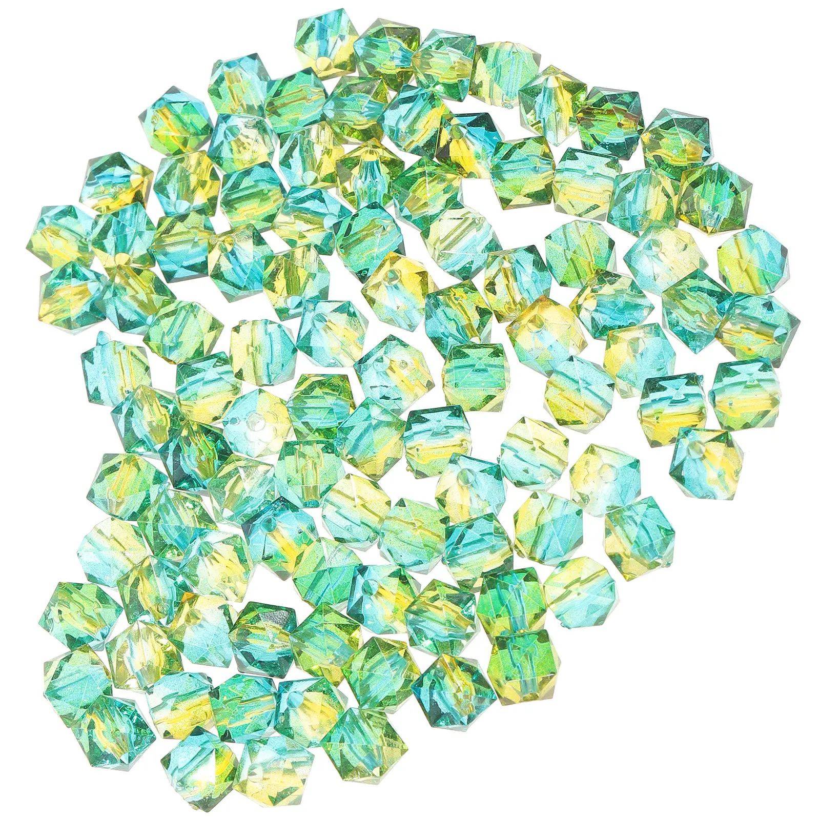 

200Pcs Acrylic DIY Spacer Beads Geometric Hole Design for Jewelry Making Bracelets Necklaces Hair Accessories Acrylic Beads