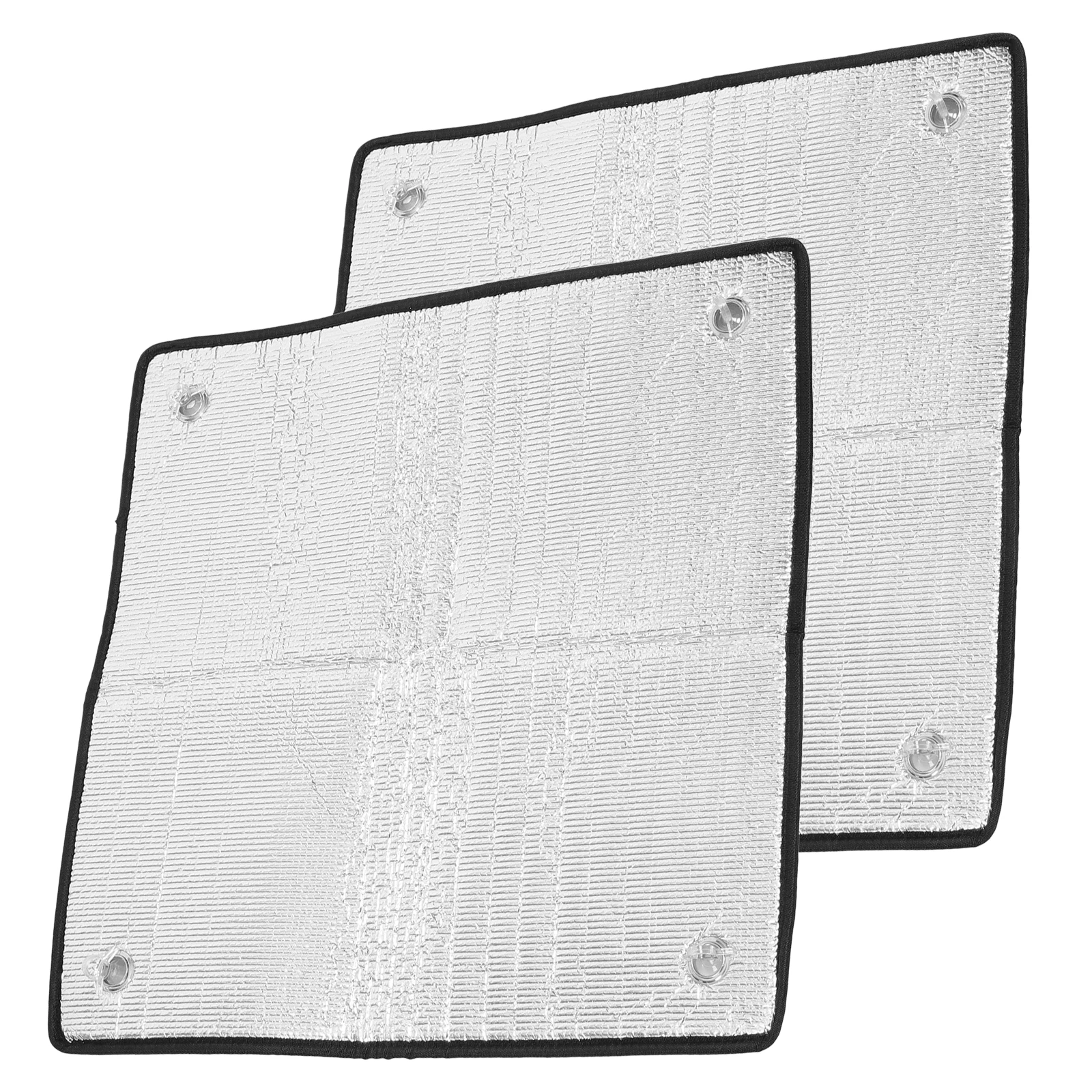 

2pcs Heat Resistant Window Sun Shade Window Sunscreen And Heat Insulation Film Aluminum Foil Sun Visor With Suction Cup