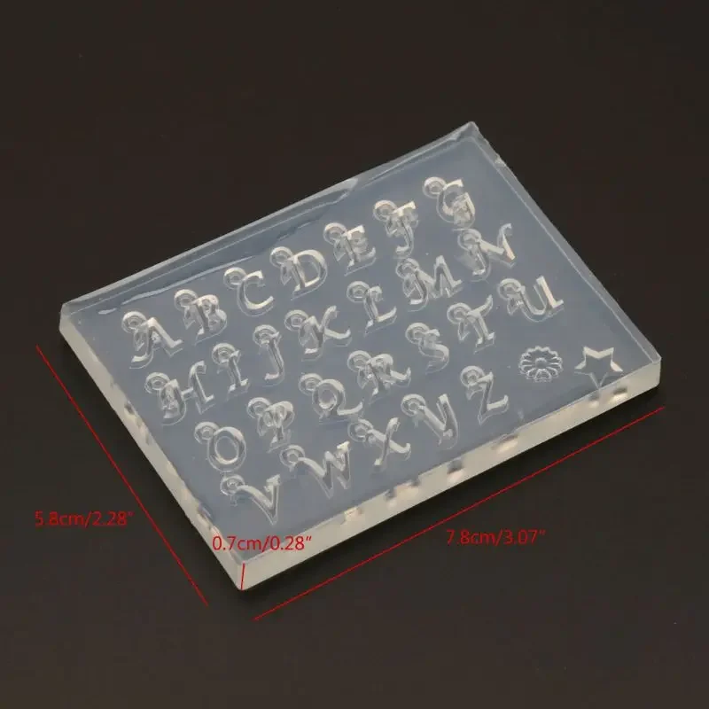 DIY 26 Small Size English Letters Mold Pendant UV Resin Silicone Mold Jewelry Making Tools Art Crafts