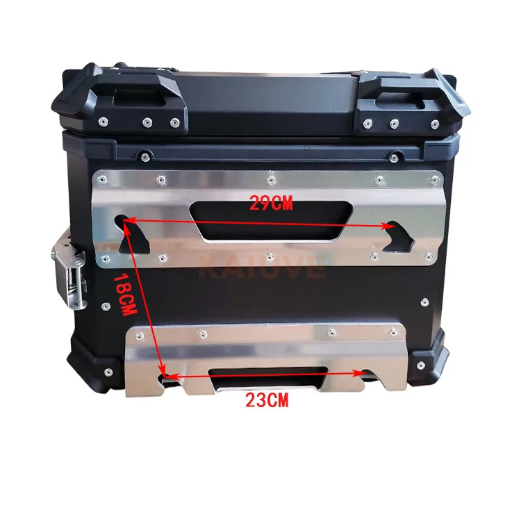 4PC Side Box Groove Stainless Steel Movable Quick Detachable Side Box Groove for Motorcycle Aluminum Alloy Side Box Installation