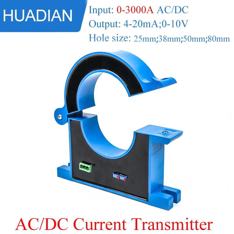 

Split Core Hall Current Sensor Open Loop DC Current Transmitter AC 0-1500A Current Transducer